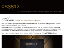 Tablet Screenshot of orogoldschool.com